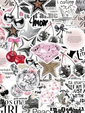 50pcs Vintage Y2K Sticker Aesthetic Watercolor Decals